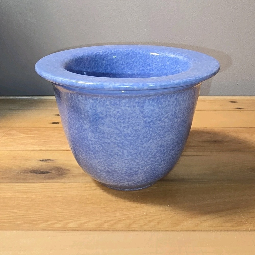 Pfaltzgraff Napoli Blue Speckle Ice Cooler Bowl Set  Chip Dip Server Chiller MCM